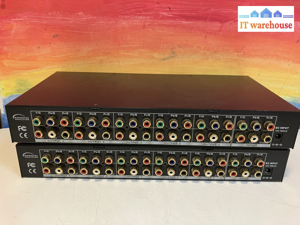 ~Av Tool Avt-4915 Hdtv Component Video Stereo Audio X5 Da Distribution Amplifier