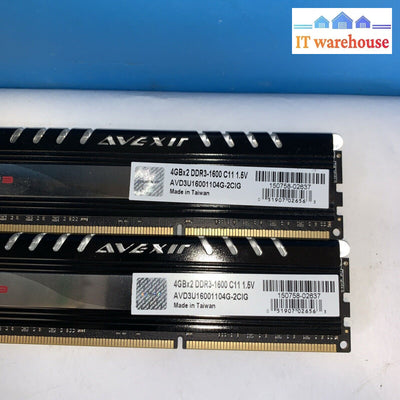 Aveyit 4Gbx2 Ddr3-1600 C11 1.5V Iii Avd3U16001104G-2Cig Ddr3 Memory