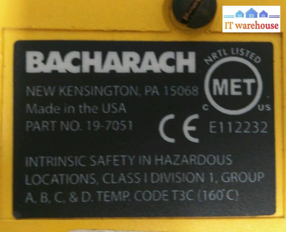 - Bacharach 19-7051 Portable Combustible Gas Leak Detector