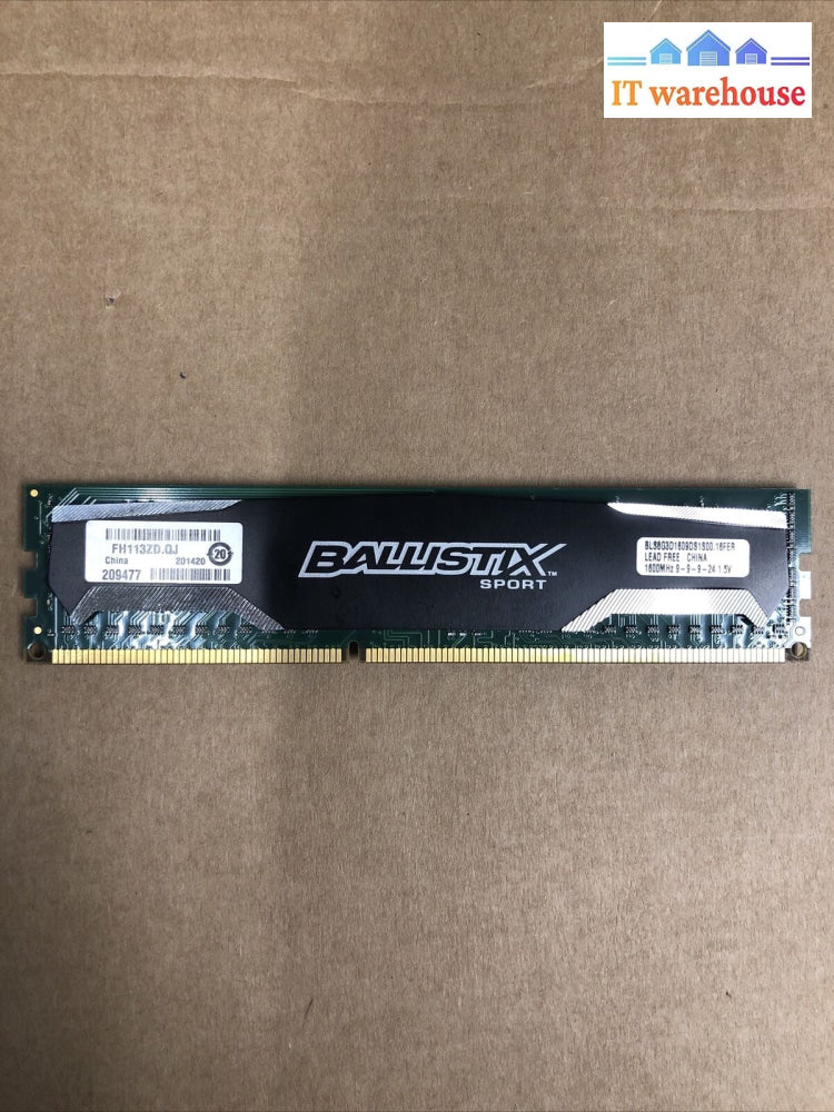 + Ballistix Sport 8Gb Ram Ddr3 1600 Bls8G3D1609Ds1S00.16Fer