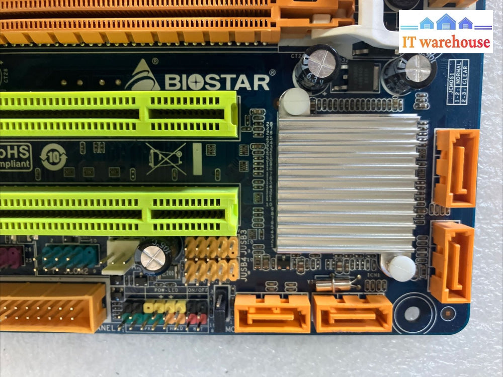 Biostar G31-M7 Te Lga 775 Ddr2 Motherboard W/ Intel Pentium E5300 Cpu & Shield ~