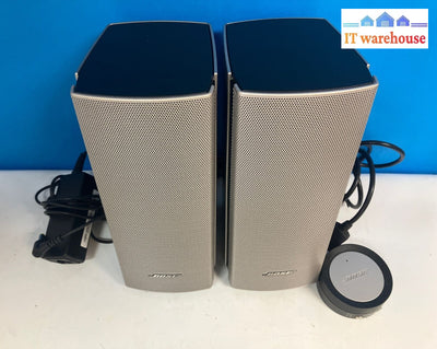 Bose Companion 20 Multimedia Speakers 406358 With Power Adapter *Tested/Work* ~