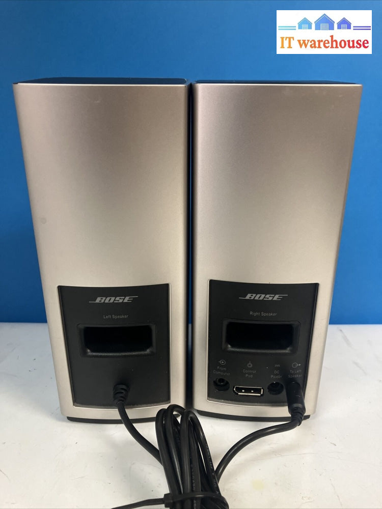 Bose Companion 20 Multimedia Speakers 406358 With Power Adapter *Tested/Work* ~