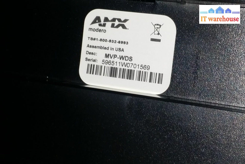 Brand New ~ Amx Mvp-Wds Wall Mount/Docking Station