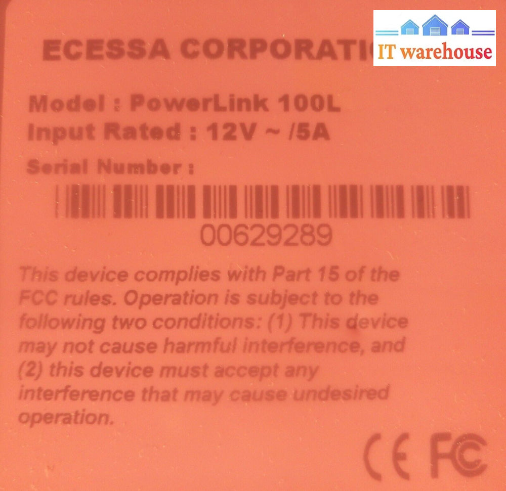 -Brand New Ecessa Powerlink Pl 100L Wan Traffic Manager