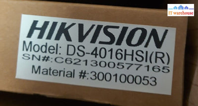 - Brand New Hikvision Ds-4016Hsi(R) Video Capture Card