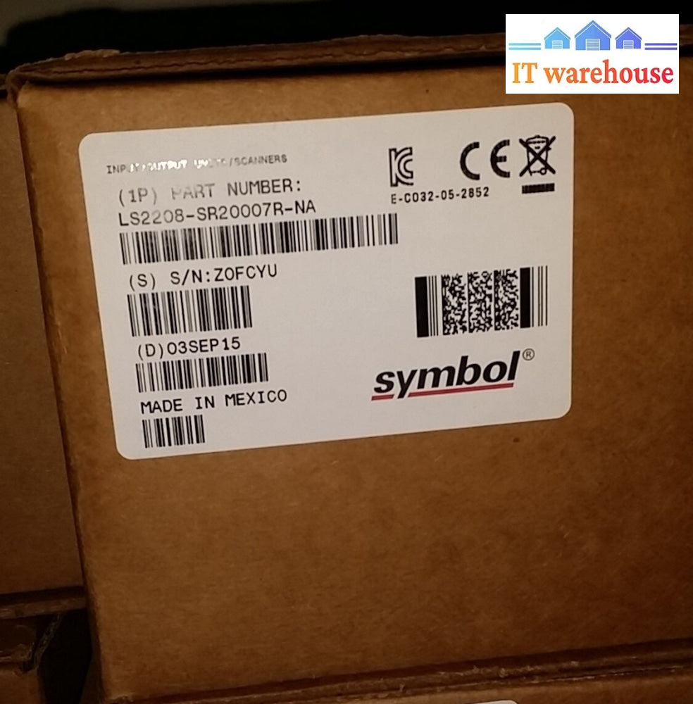 Brand New ~ Symbol Ls2208 Laser Usb Barcode Scanner (Ls2208- Sr20007R) @@@