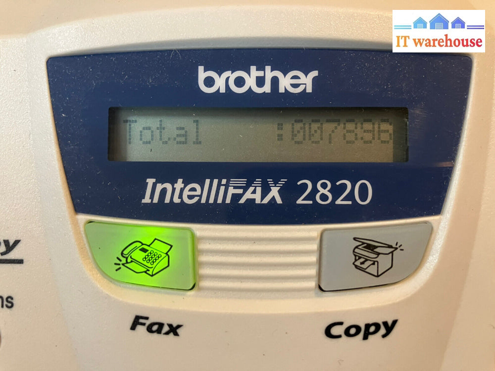 ~ Brother Intellifax 2820 Fax-2820 Monochrome Fax Copier Printer Page Count:7896