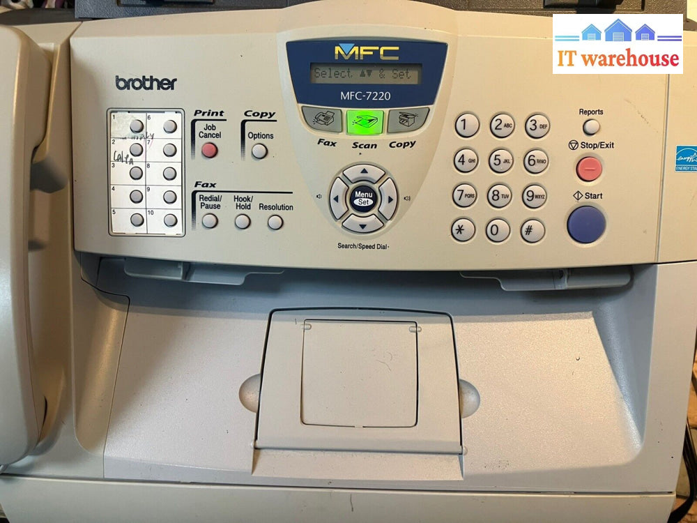 ~ Brother Mfc-7220 All-In-One Laser Printer Fax Phone (Page Count: 21K) No Drum