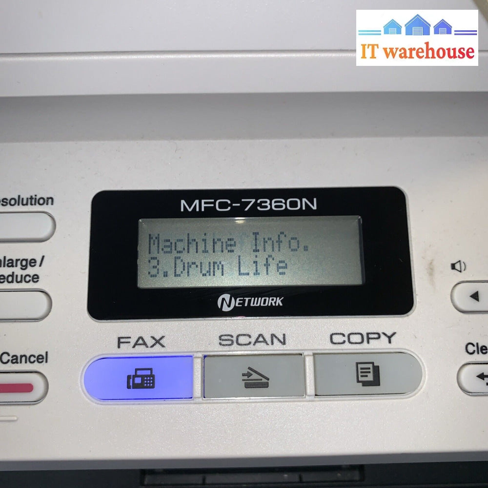 Brother Mfc-7360N Monochrome All-In-One Laser Printer (Page Count 1.6K Only)