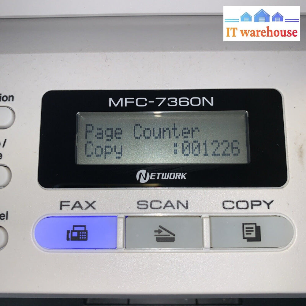 Brother Mfc-7360N Monochrome All-In-One Laser Printer (Page Count 1.6K Only)