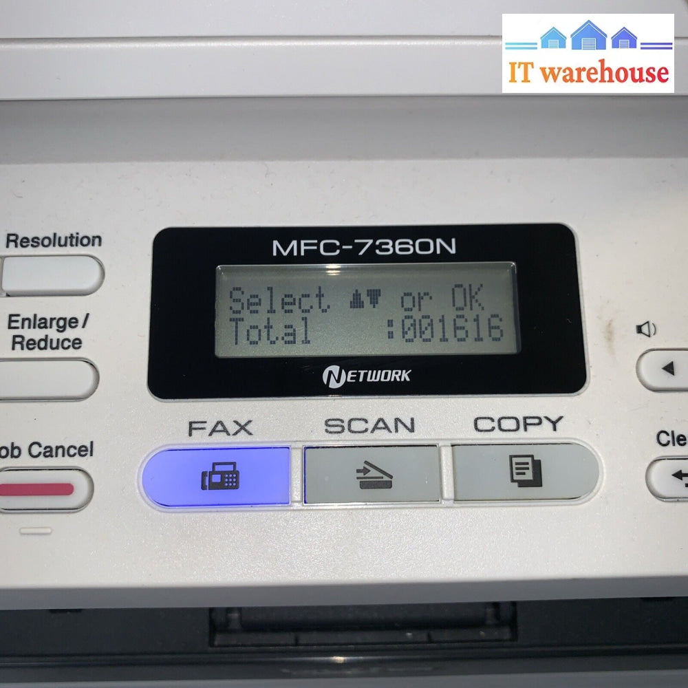 Brother Mfc-7360N Monochrome All-In-One Laser Printer (Page Count 1.6K Only)