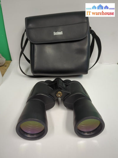 Bushnell 13-1250 12 X 50 Wide Angle Binoculars + Bag Working -