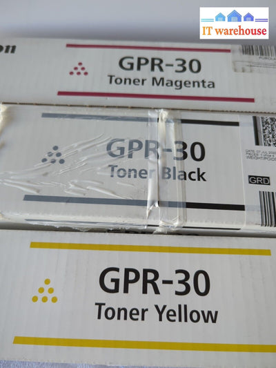 Canon Genuine Oem Gpr-30 Bmy Toner Cartridge Black Yellow Magenta - New