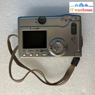 Canon Powershot Elph S200 2.0Mp Digital Camera Silver Pc1022 (No Battery) ~