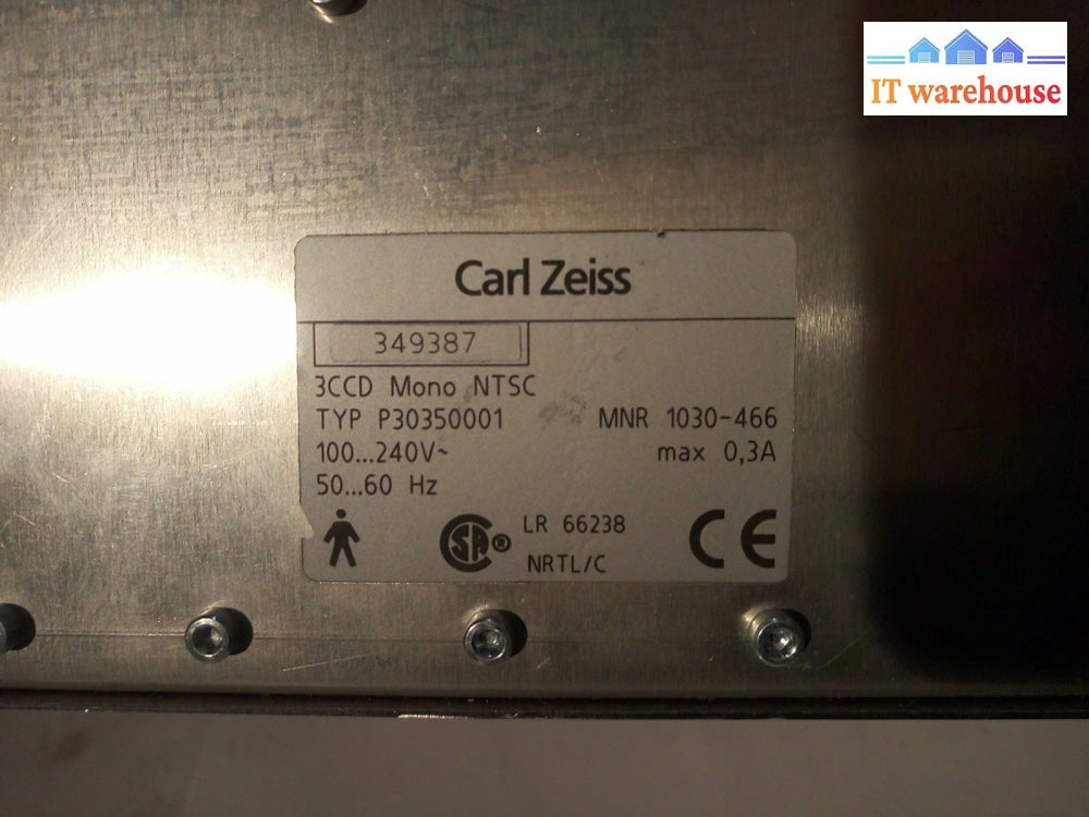 - Carl Zeiss 3 Ccd Mono Ntsc P30350001 Medilive Camera Control Unit