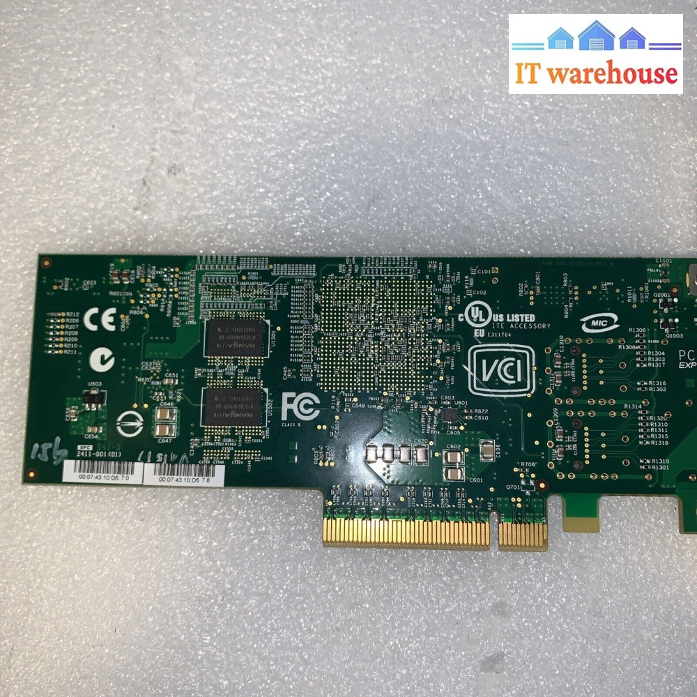 Chelsio 110-1120-40 Dual Port Fab 100-1120-00 Network Card Great Unit