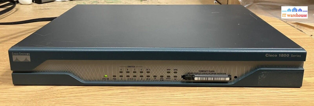 ~ Cisco 1800 Series Cisco1811 V08 Integrated Services Enterprise Router 47-21292