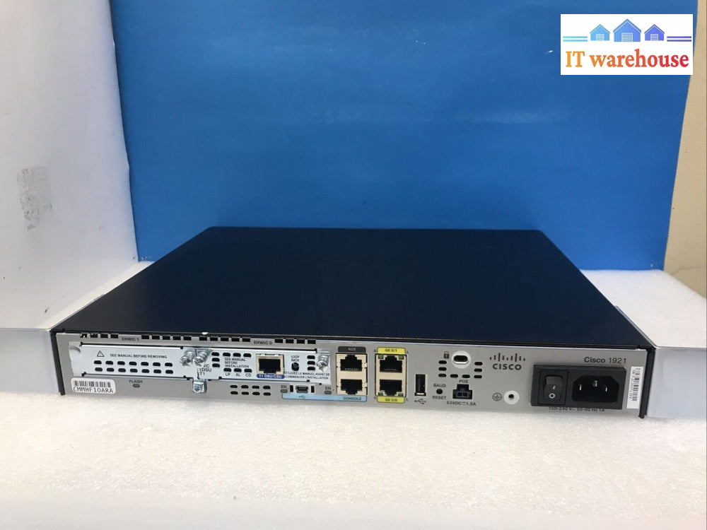 Cisco 1900 Series Cisco1921/K9 V05 Integrated Services Router W/ T1 Dsu/Csu Ears