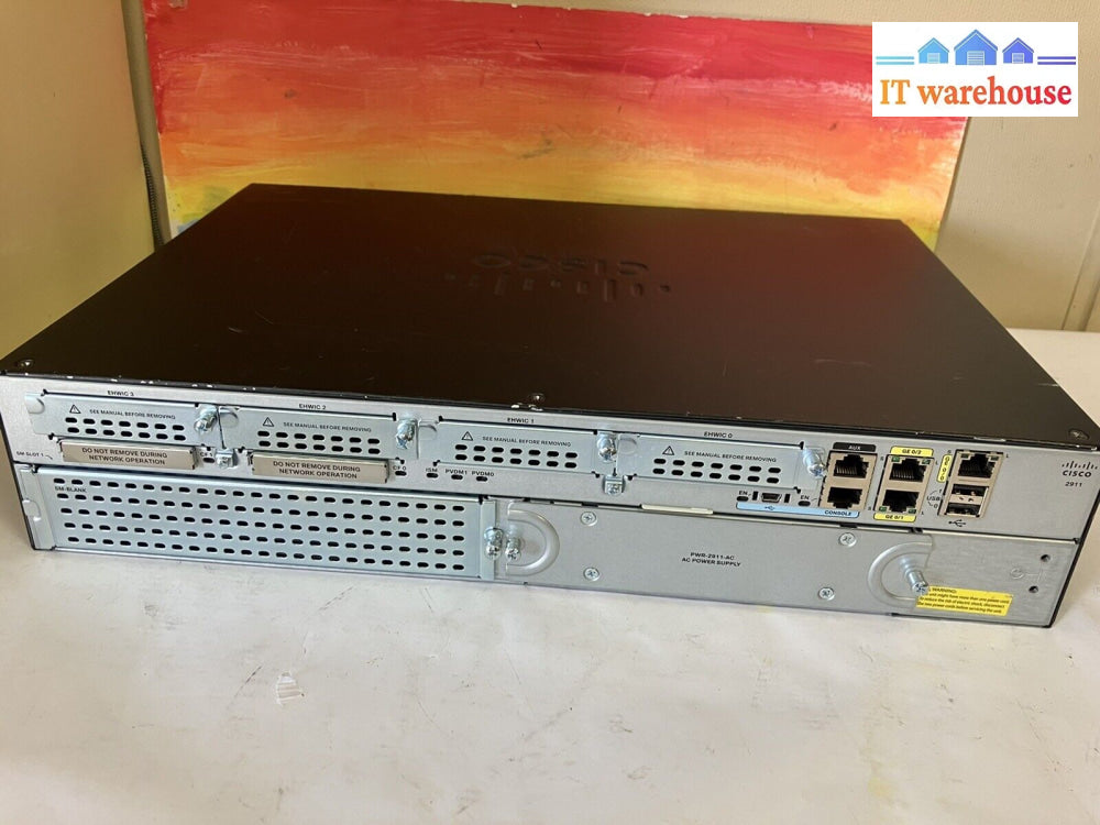 ~ Cisco 2911 K9 V07 Integrated Service Router