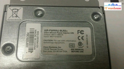 Cisco Aironet Lr2-Air-Pwrinj-Blr2 W/O Ac #11023