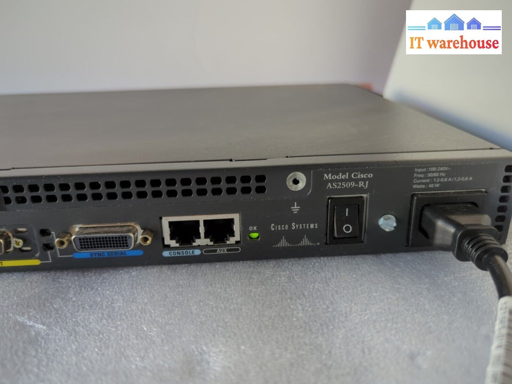 Cisco As2509-Rj 8-Port Async Access Server Router