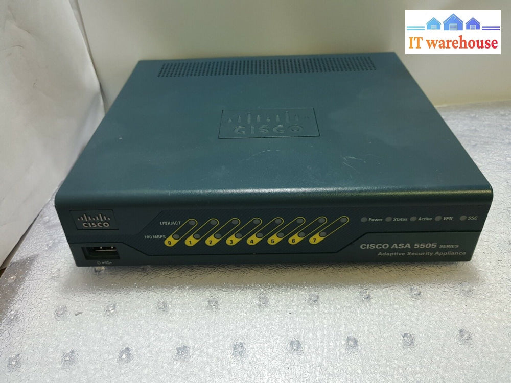 - Cisco Asa 5505 V05 Firewall Adaptive Security Appliance (No Power Supply)