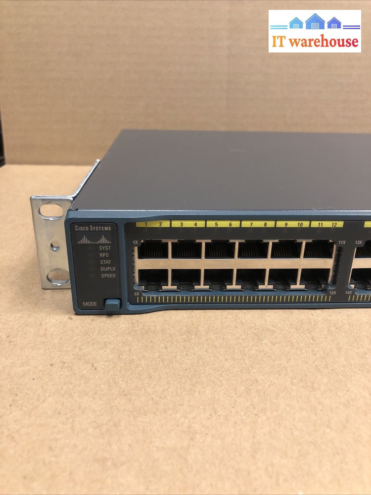 Cisco C2960 Network Switch Ws-C2960-48Tt-L V04 (With Ears) +