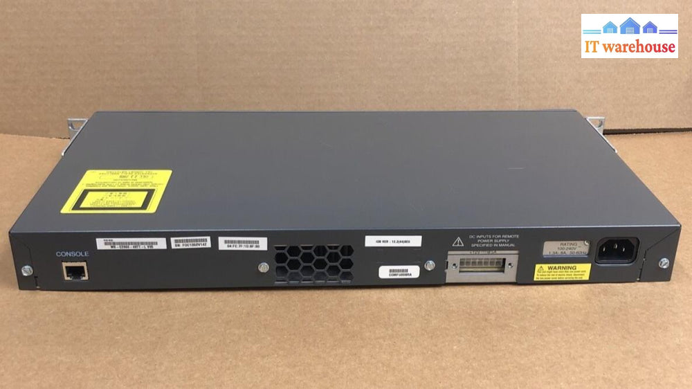 Cisco C2960 Network Switch Ws-C2960-48Tt-L V04 (With Ears) +