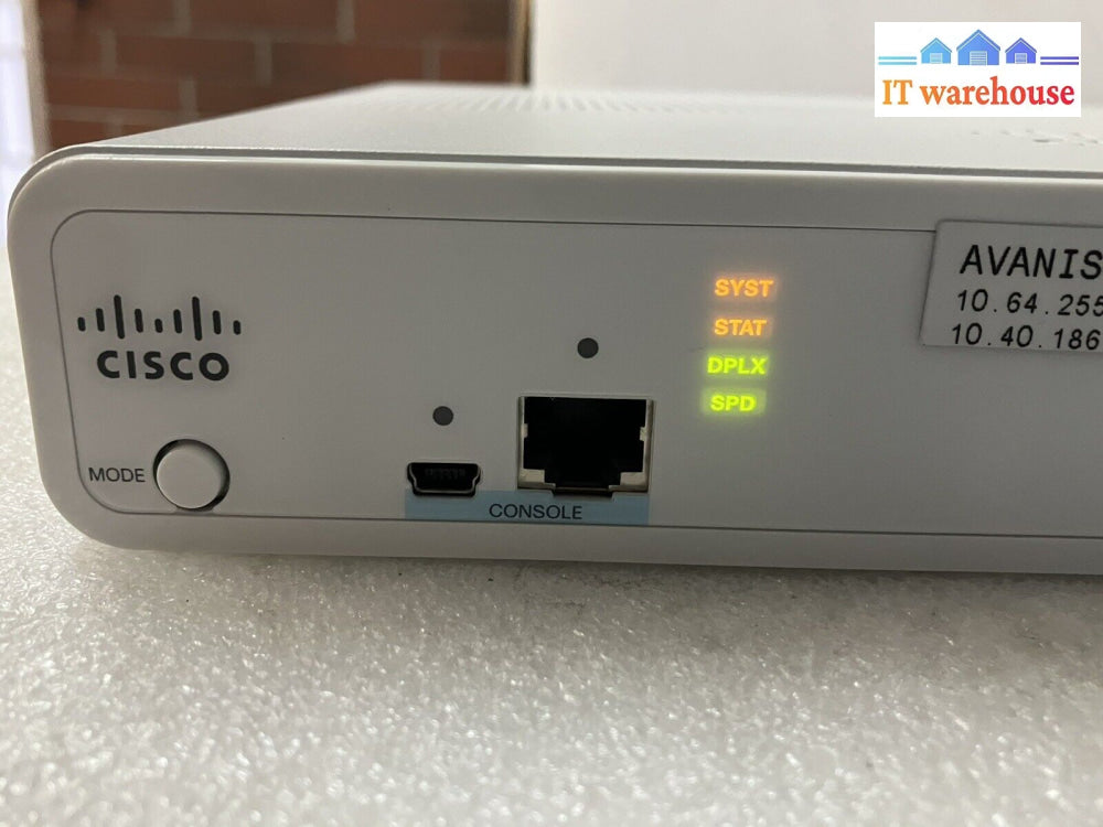 ~ Cisco Catalyst 2960-C Ws-C2960C-8Tc-S 2X Dual Uplink Lan Lite 8-Port Switch