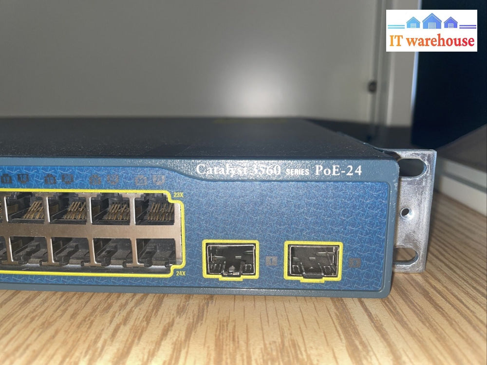 Cisco Catalyst 3560 Ws-C3560E-24Td-E 24-Port Gigabit Rack Mountable Switch