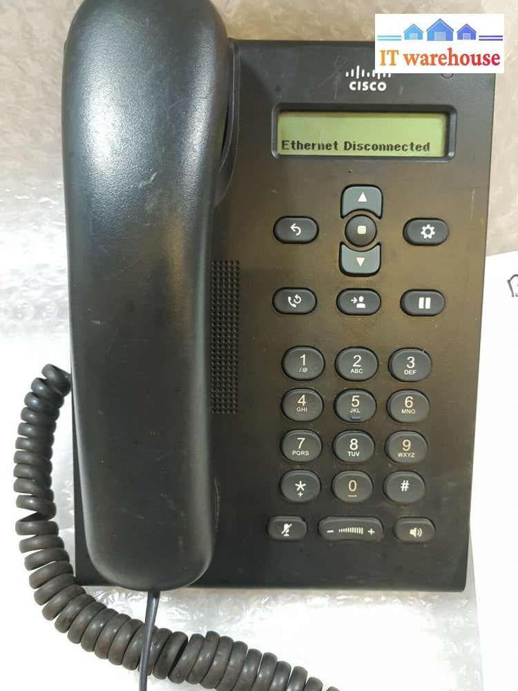 - Cisco Cp-3905 Unified Sip Office Desk Phone Telephone (No Stand)