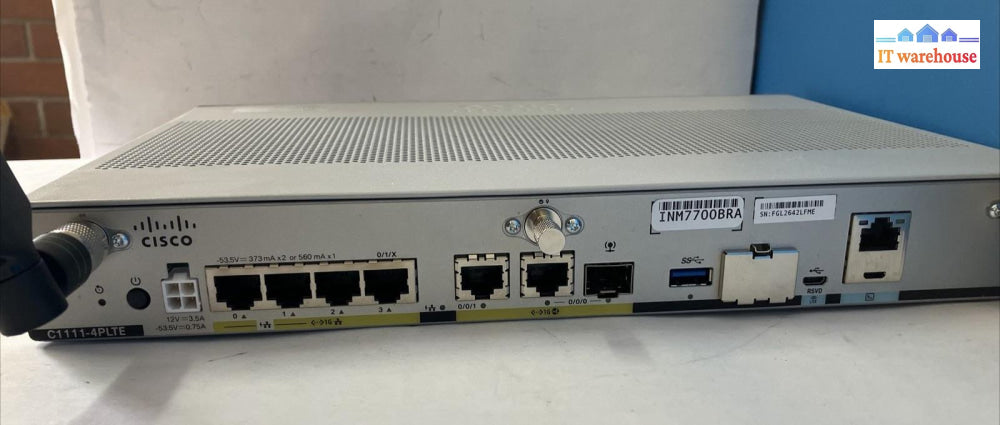 Cisco Isr 1100 Series C1111-4P Lte Services Integrated Router With Power Supply~