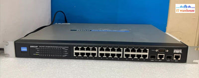 Cisco Linksys Srw224P 24-Port 10/100 Managed 2-Port Gigabit Poe Switch Webview ~