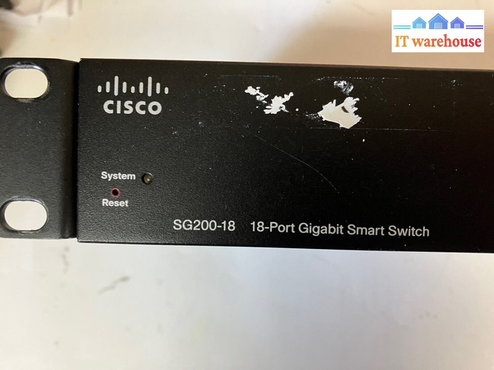 ~ Cisco Sg200-18 18 Port Gigabit Smart Network Switch