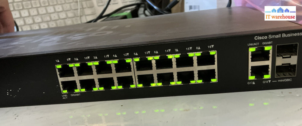 ~ Cisco Sg200-18 18 Port Gigabit Smart Network Switch