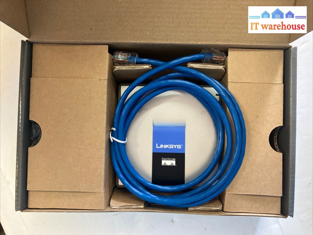 Cisco Systems Linksys Spa2102 Voip Phone Router In Box With Power Adapter ~