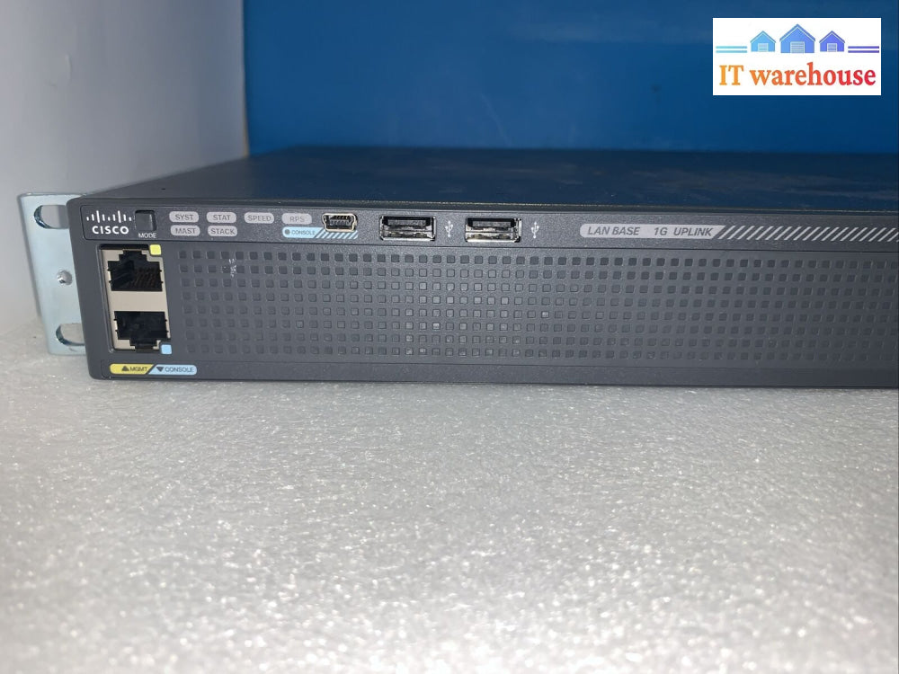 Cisco Ws-C2960X-24Ts-L V03 | 24-Port Gigabit 4X Sfp Lanbase Network Switch