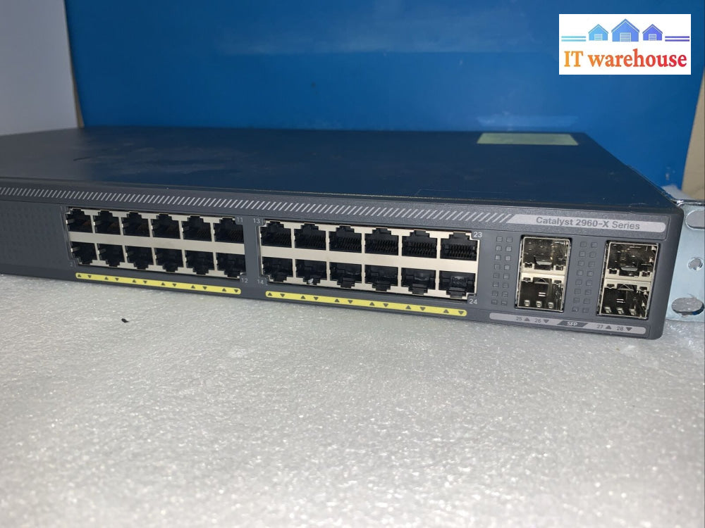 Cisco Ws-C2960X-24Ts-L V03 | 24-Port Gigabit 4X Sfp Lanbase Network Switch