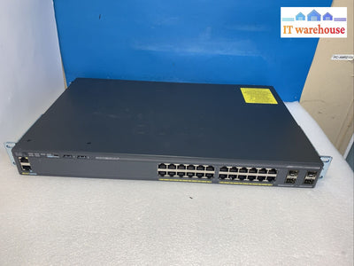 Cisco Ws-C2960X-24Ts-L V03 | 24-Port Gigabit 4X Sfp Lanbase Network Switch