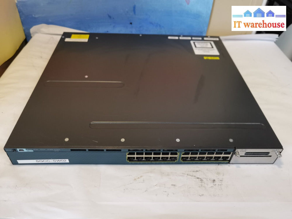 $ Cisco Ws-C3750-24Ps-S 24 Port Poe Fast Ethernet Switches (Power On Tested)