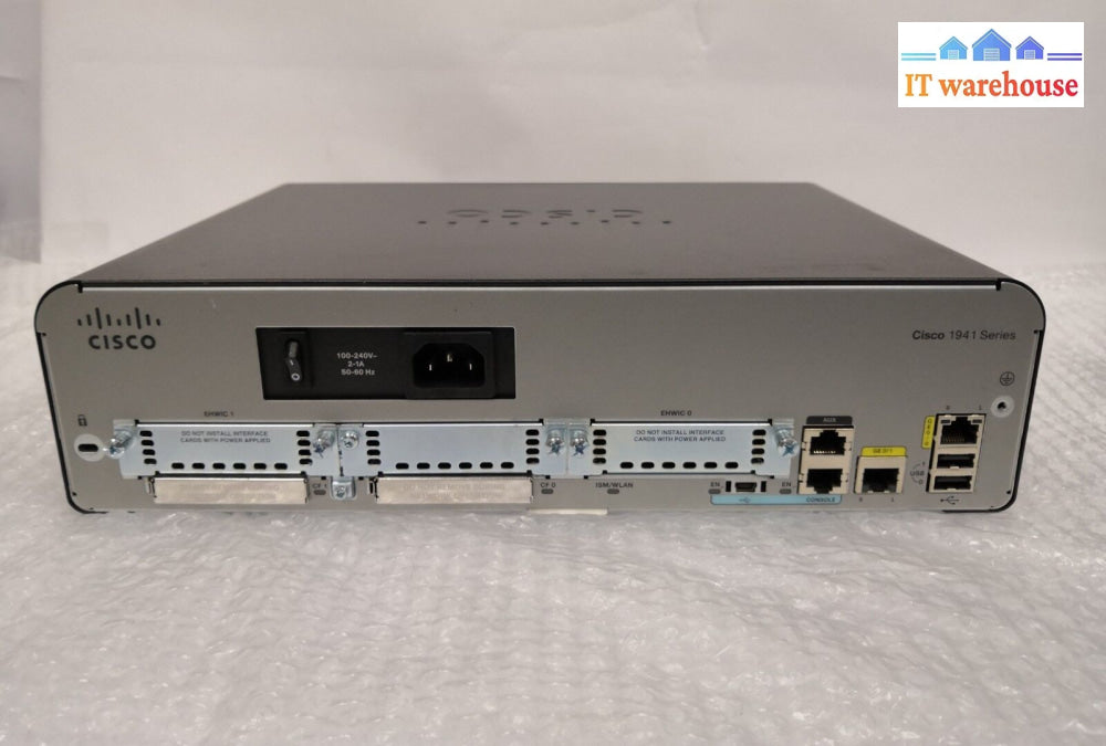 * Cisco1941/K9 V01 Cisco 1941 Gigabit Integrated Service Router