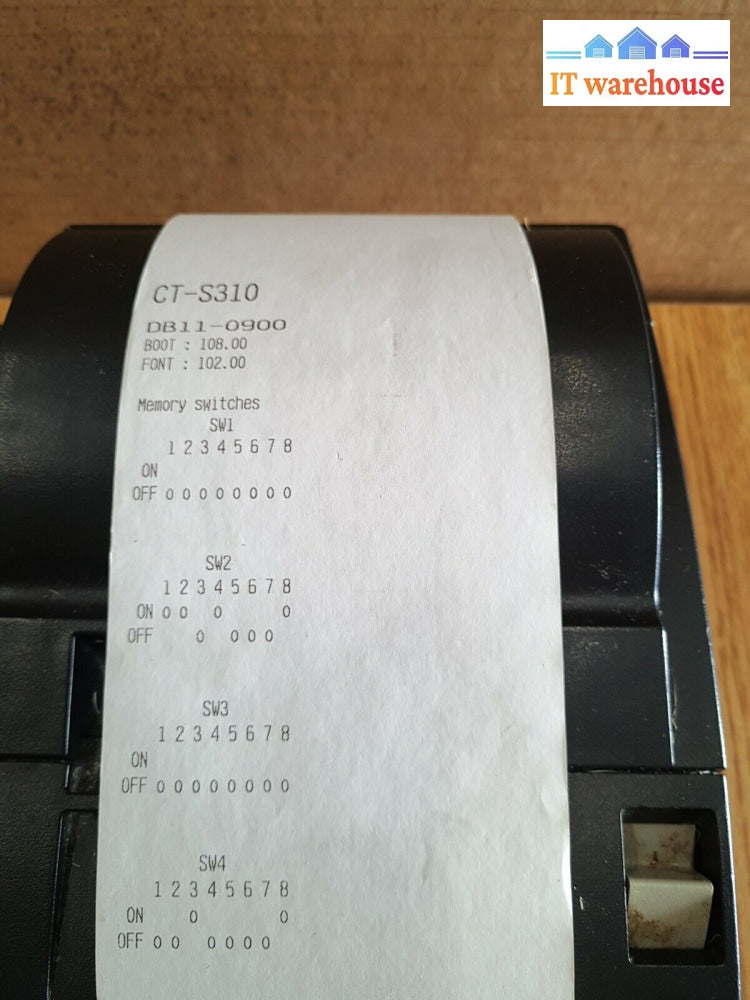 - Citizen Ct-S310A Thermal Pos Printer (Usb Port No Card) W/ Ac Adapter Tested