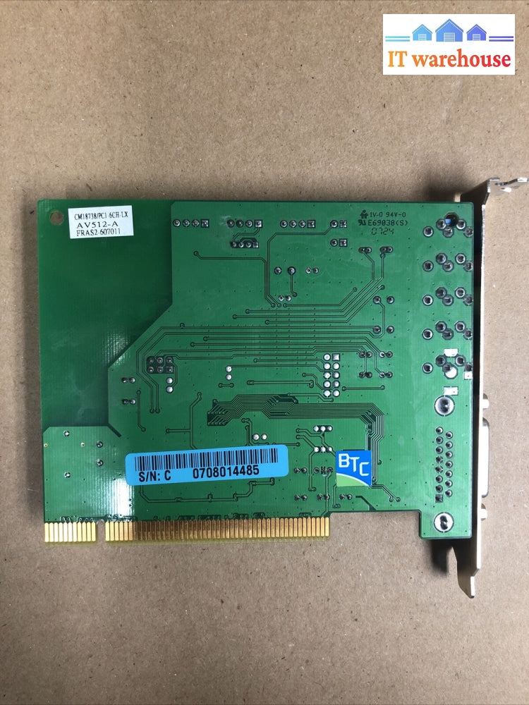 + Cmi8738/Pci-6Ch Av512-A Hsp Pci Sound Midi/Game Card