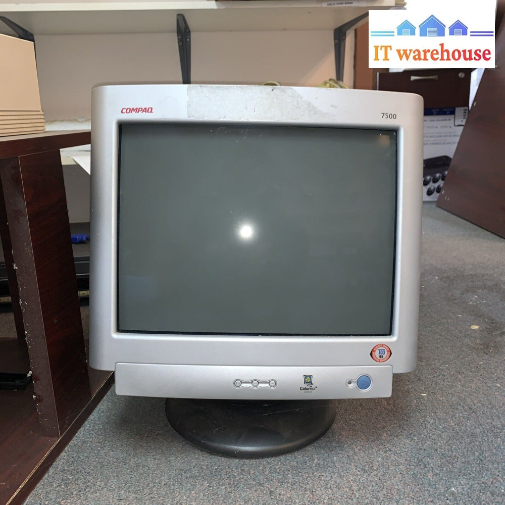 Compaq Computer Pe-1165 7500 Color Crt Monitor 17 Inch