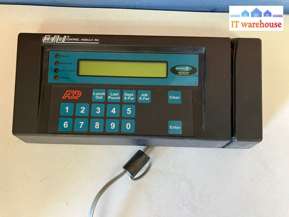 ~ Control Module Inc. Cmi Savetime 2000 Series Adp Time Clock Terminal