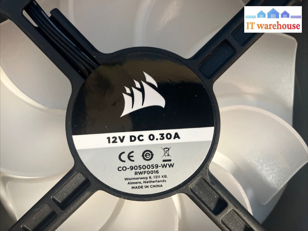 Corsair 12V 0.3A 3.6W High Performance Airflow Case Fan Co-9050059-Ww Rwf0016 ~