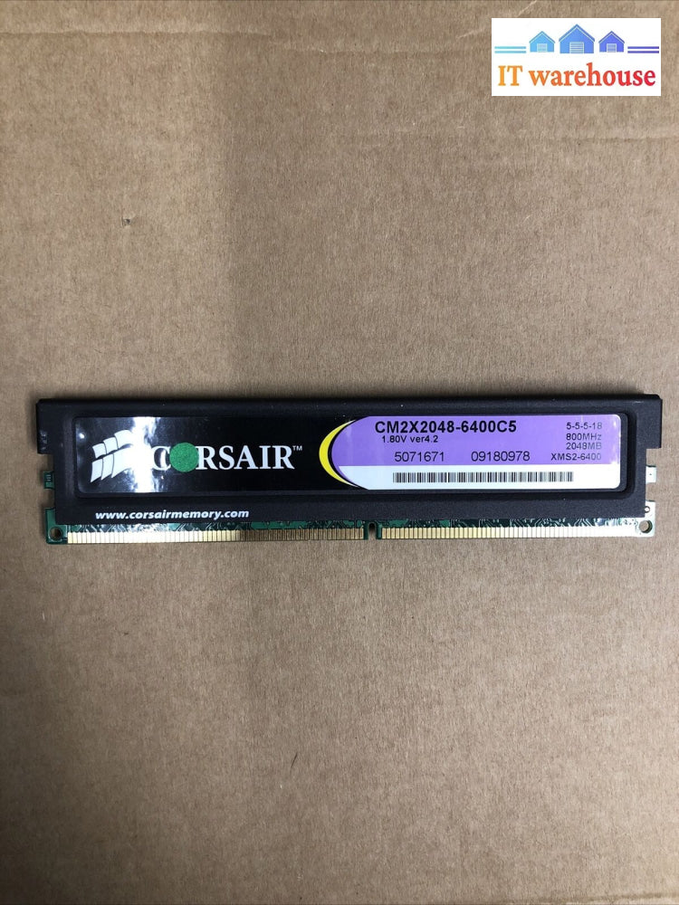 + Corsair 2Gb Ddr2 Desktop Ram Memory 800Mhz Cm2X2048-6400C5