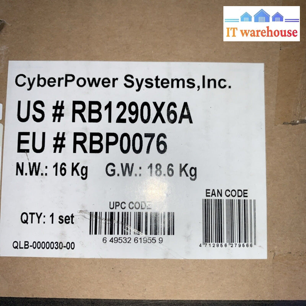 Cyberpower Systems Ups Rb1290X6A /Rbp0076 Harness Cables