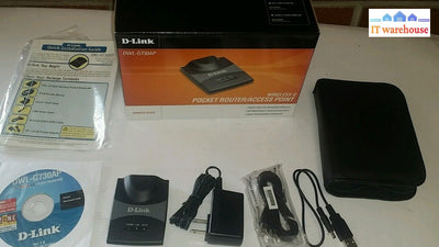 D-Link Pocket Router/Ap Dwl-G730Ap 802.11G/2.4 Ghz Airplus Wireless ~~~